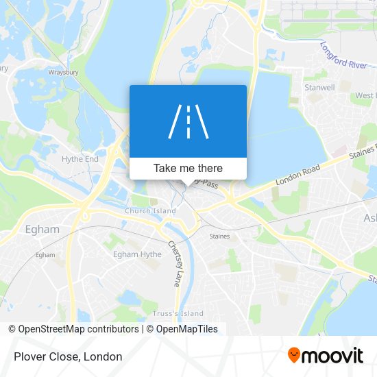 Plover Close map