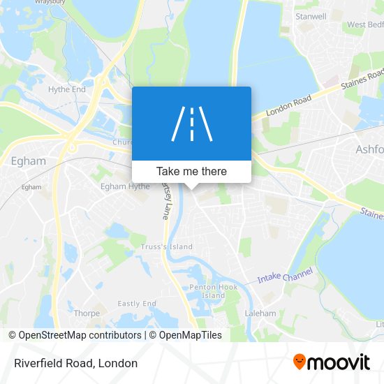 Riverfield Road map