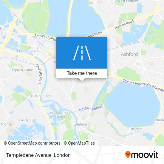 Templedene Avenue map
