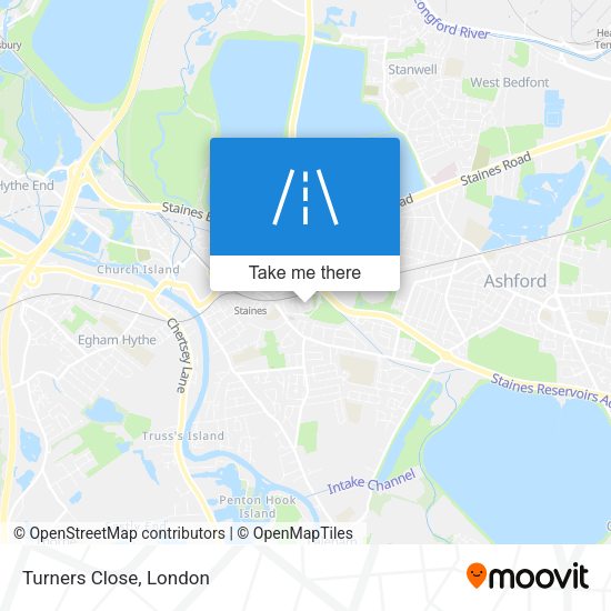 Turners Close map