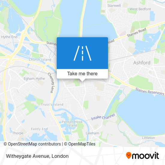 Witheygate Avenue map