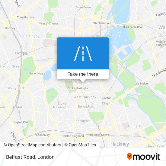 Belfast Road map