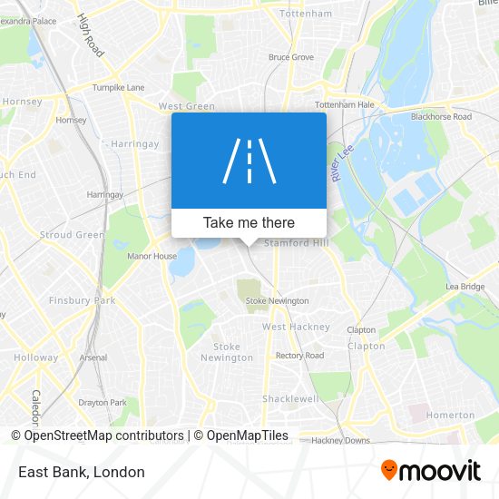 East Bank map