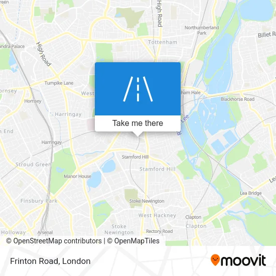 Frinton Road map