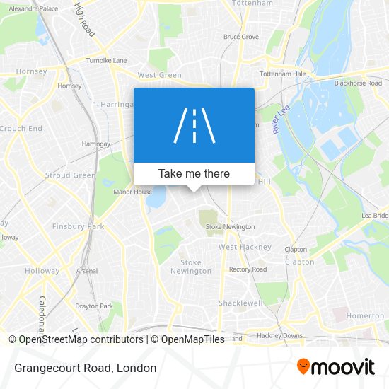 Grangecourt Road map