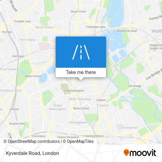 Kyverdale Road map