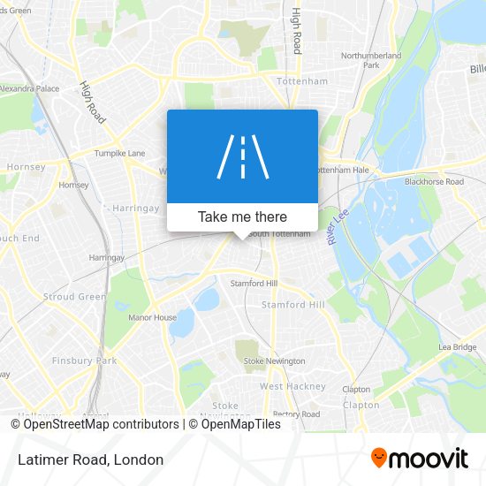 Latimer Road map