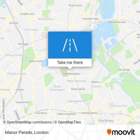 Manor Parade map
