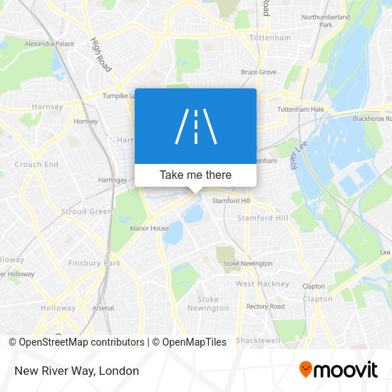 New River Way map