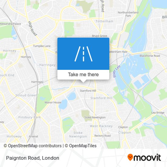 Paignton Road map