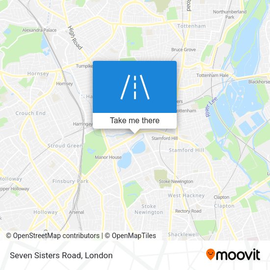 Seven Sisters Road map