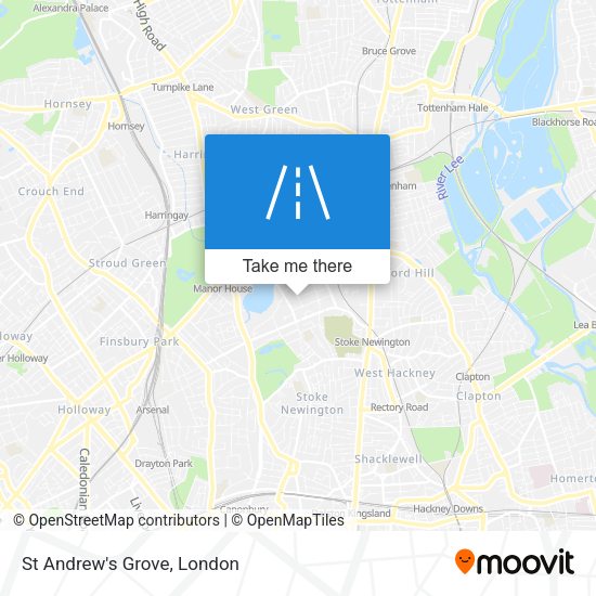St Andrew's Grove map