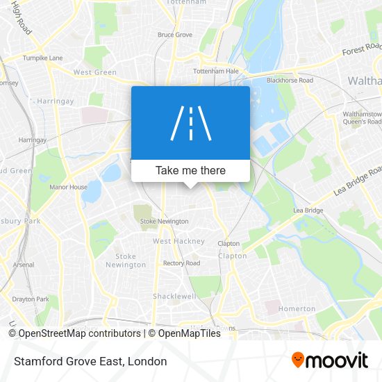 Stamford Grove East map