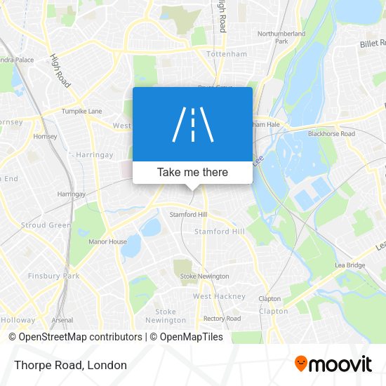 Thorpe Road map