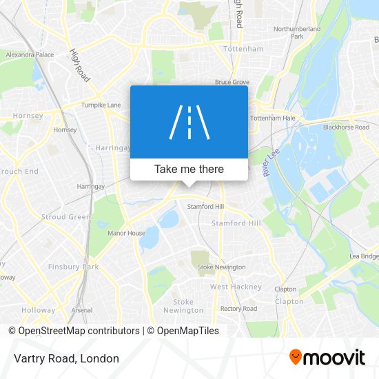 Vartry Road map