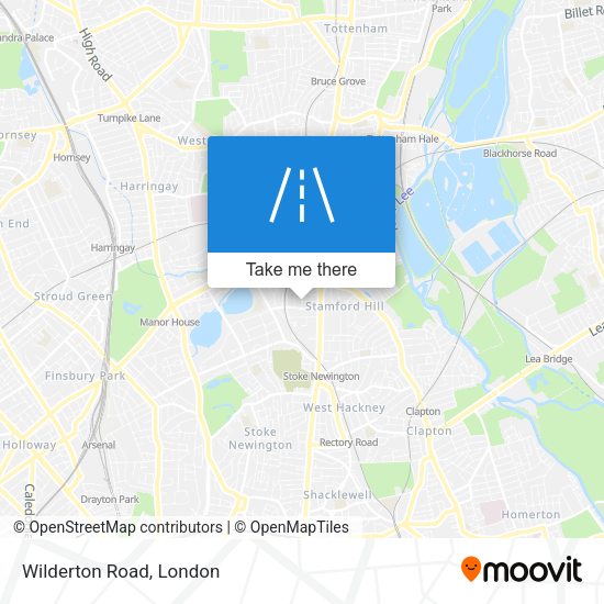Wilderton Road map