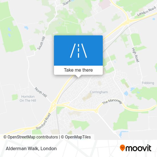 Alderman Walk map