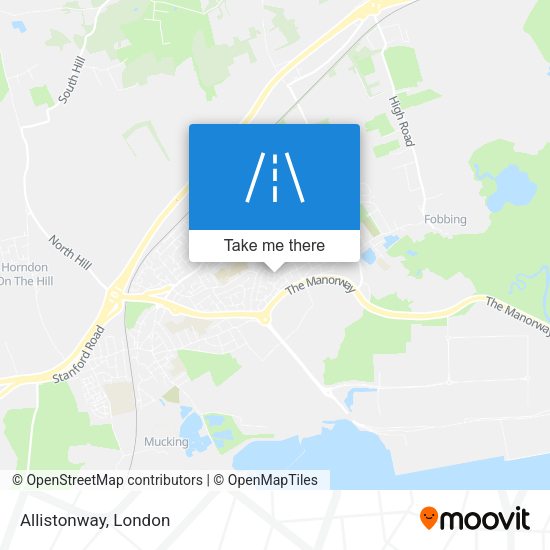 Allistonway map