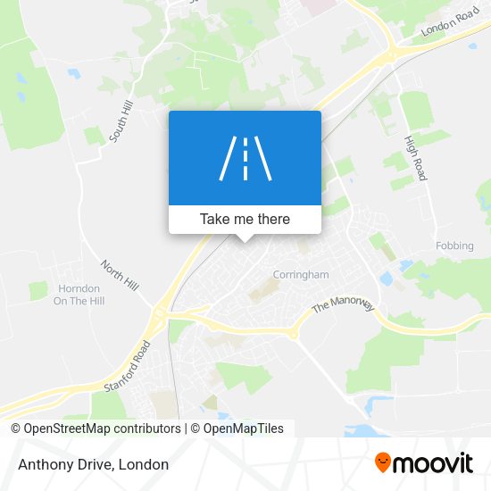 Anthony Drive map