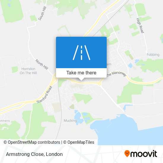 Armstrong Close map