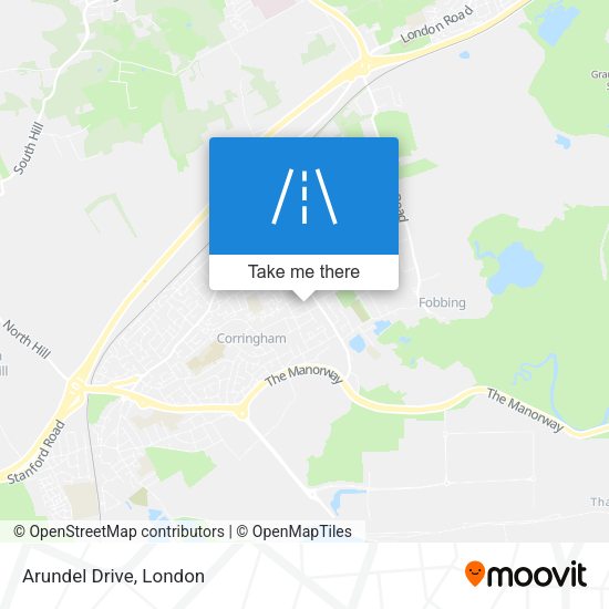Arundel Drive map
