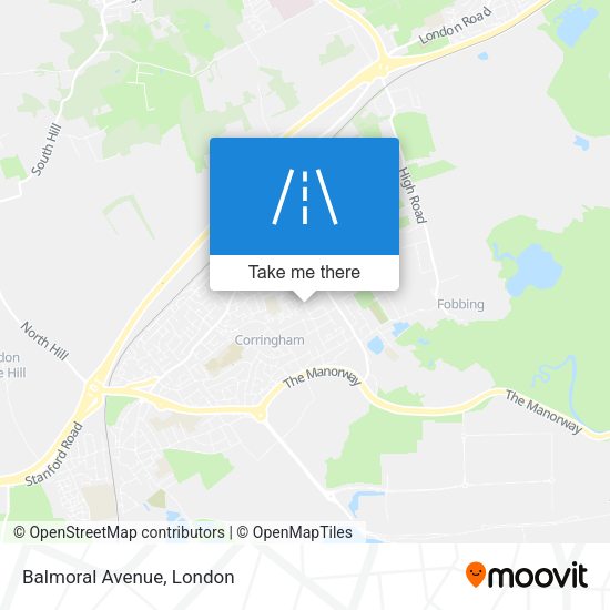 Balmoral Avenue map