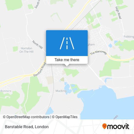 Barstable Road map