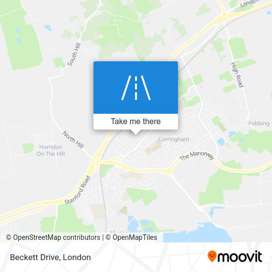 Beckett Drive map