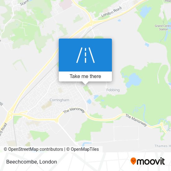 Beechcombe map