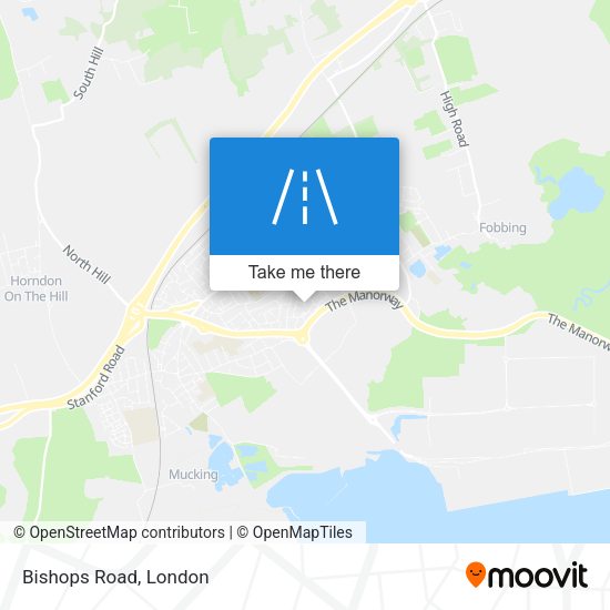 Bishops Road map