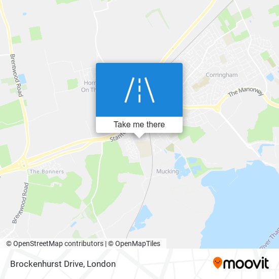 Brockenhurst Drive map