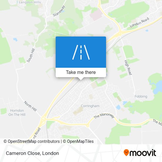 Cameron Close map