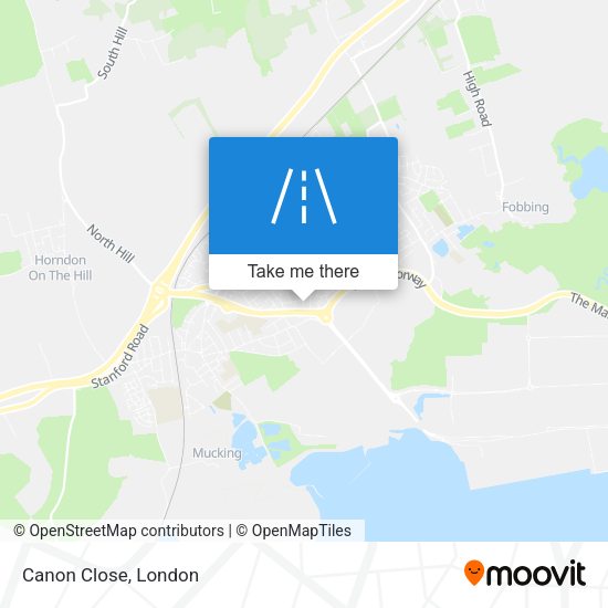 Canon Close map