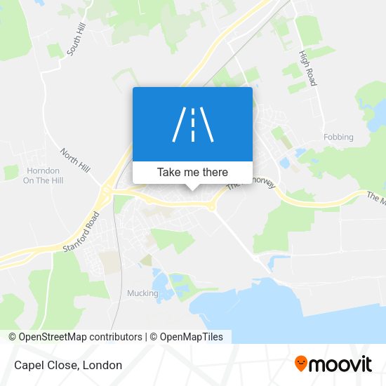 Capel Close map