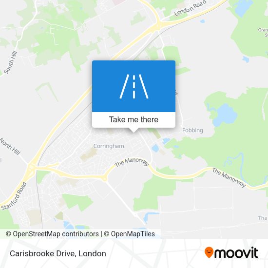 Carisbrooke Drive map