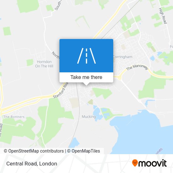 Central Road map