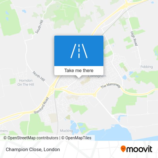 Champion Close map