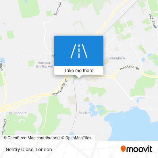 Gentry Close map