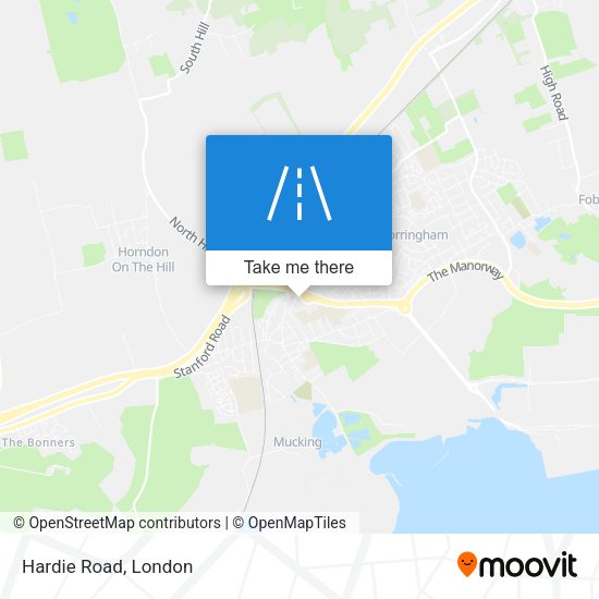 Hardie Road map