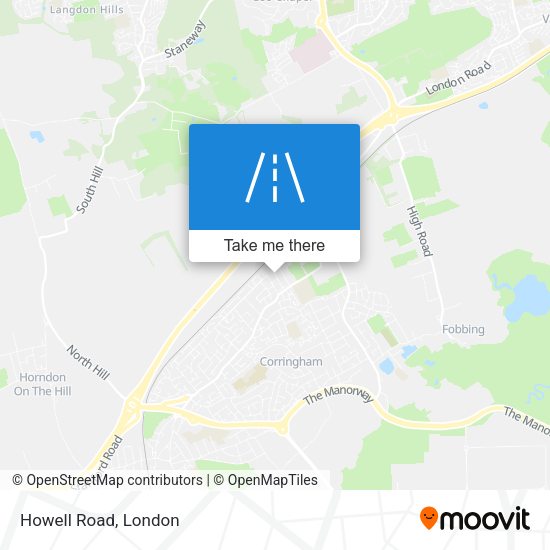 Howell Road map