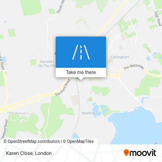 Karen Close map