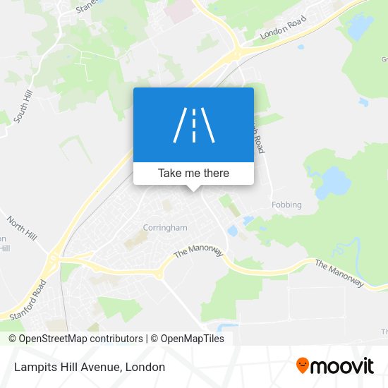 Lampits Hill Avenue map