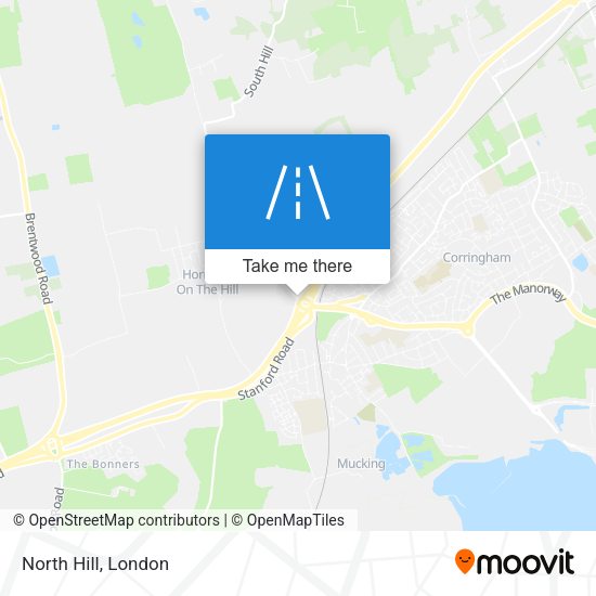 North Hill map