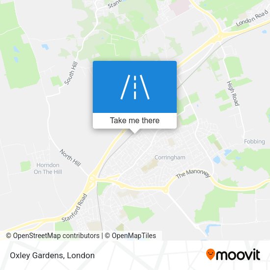 Oxley Gardens map