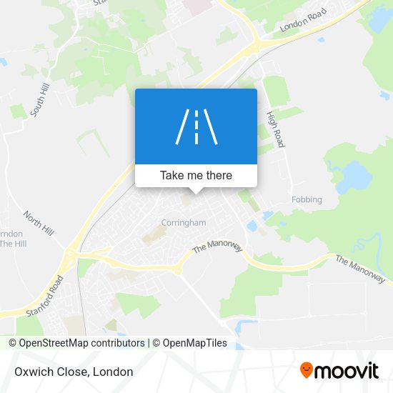 Oxwich Close map