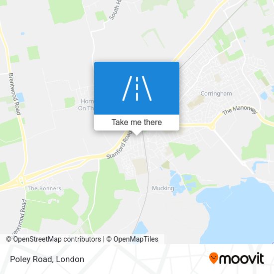 Poley Road map