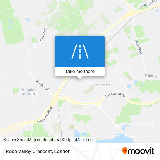 Rose Valley Crescent map