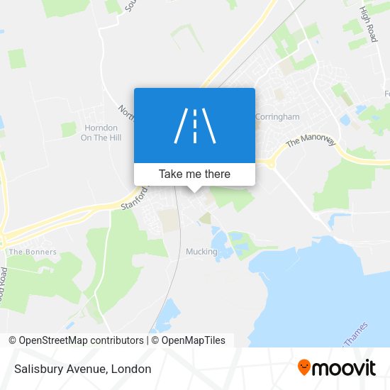 Salisbury Avenue map