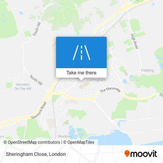 Sheringham Close map