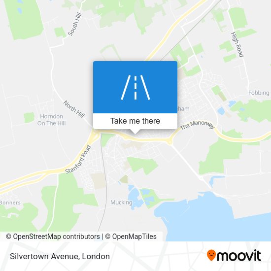 Silvertown Avenue map